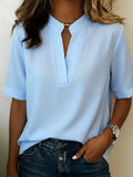 Elegant V-neck shirt for women