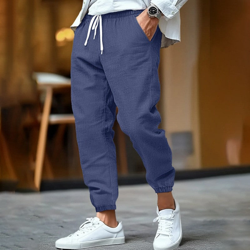 Men'S Pants Summer Breathable Cuff Pants