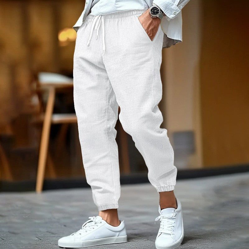 Men'S Pants Summer Breathable Cuff Pants