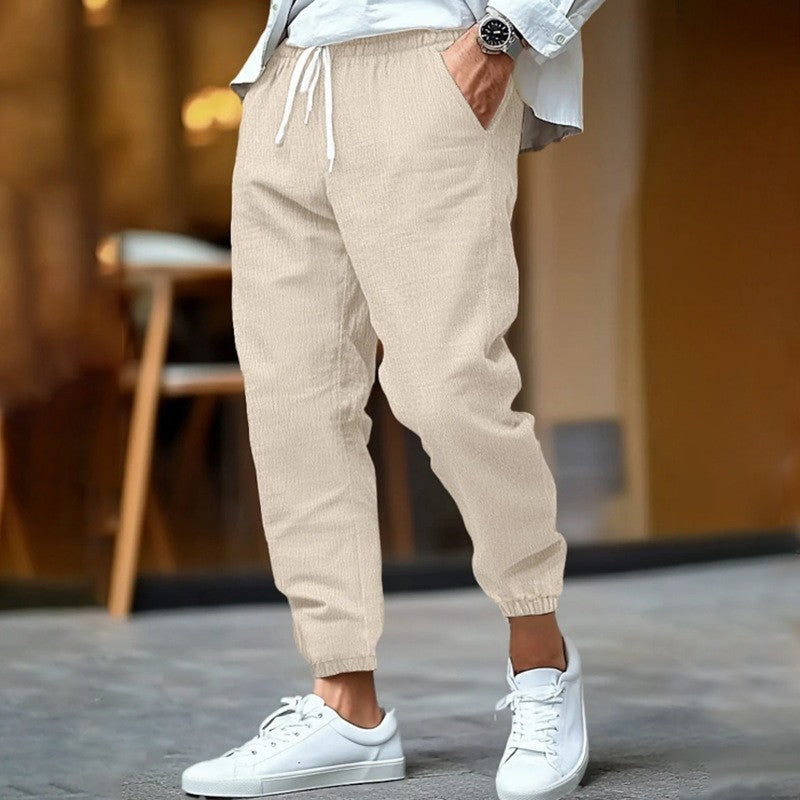 Men'S Pants Summer Breathable Cuff Pants